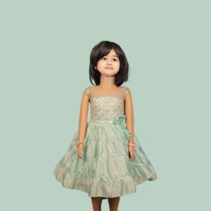 SF-114 - Frock With Beads Work