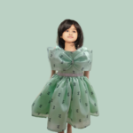 Bow Princess Frock Green