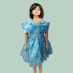 Bow Princess Frock Sky Blue